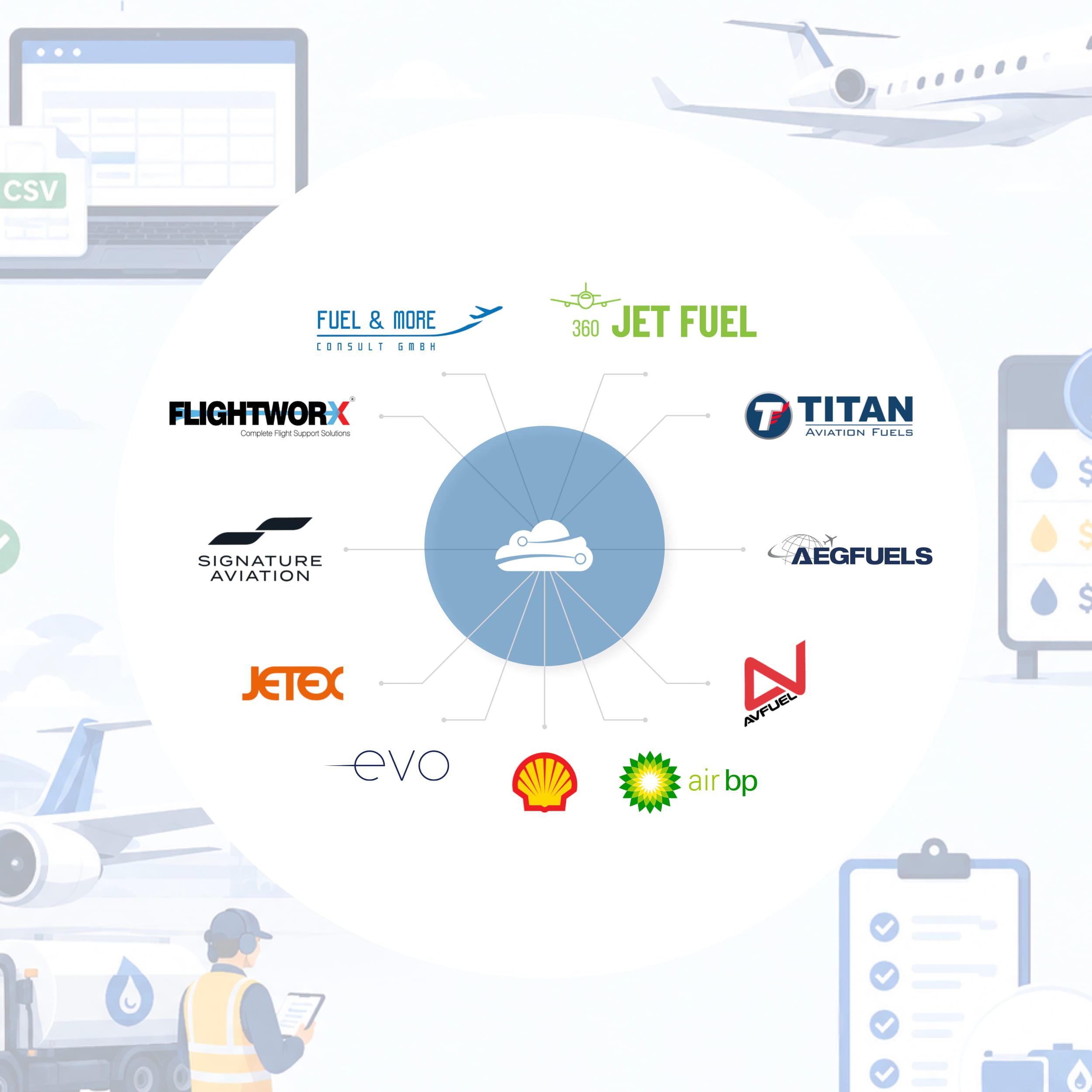 Fuel logos